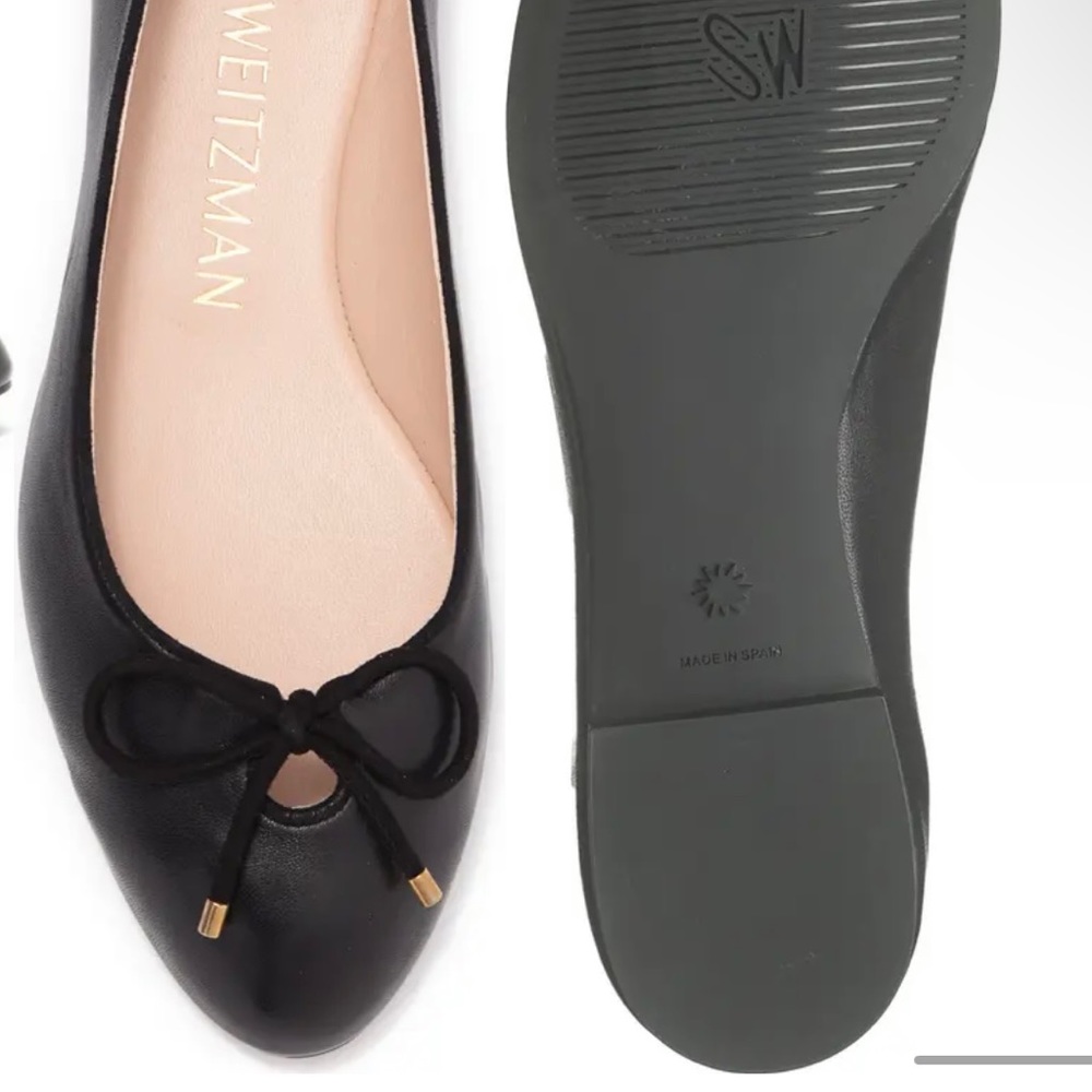 Stuart Weitzman Gabby Bow Ballet Flats 👯‍♀️
